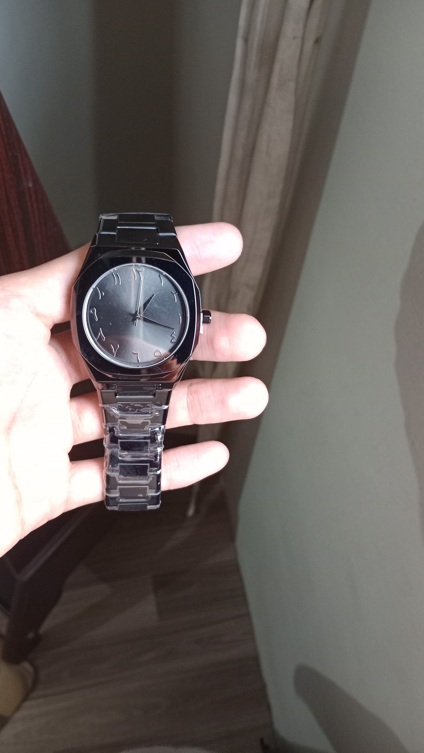 Arabic Black Luxury Watch