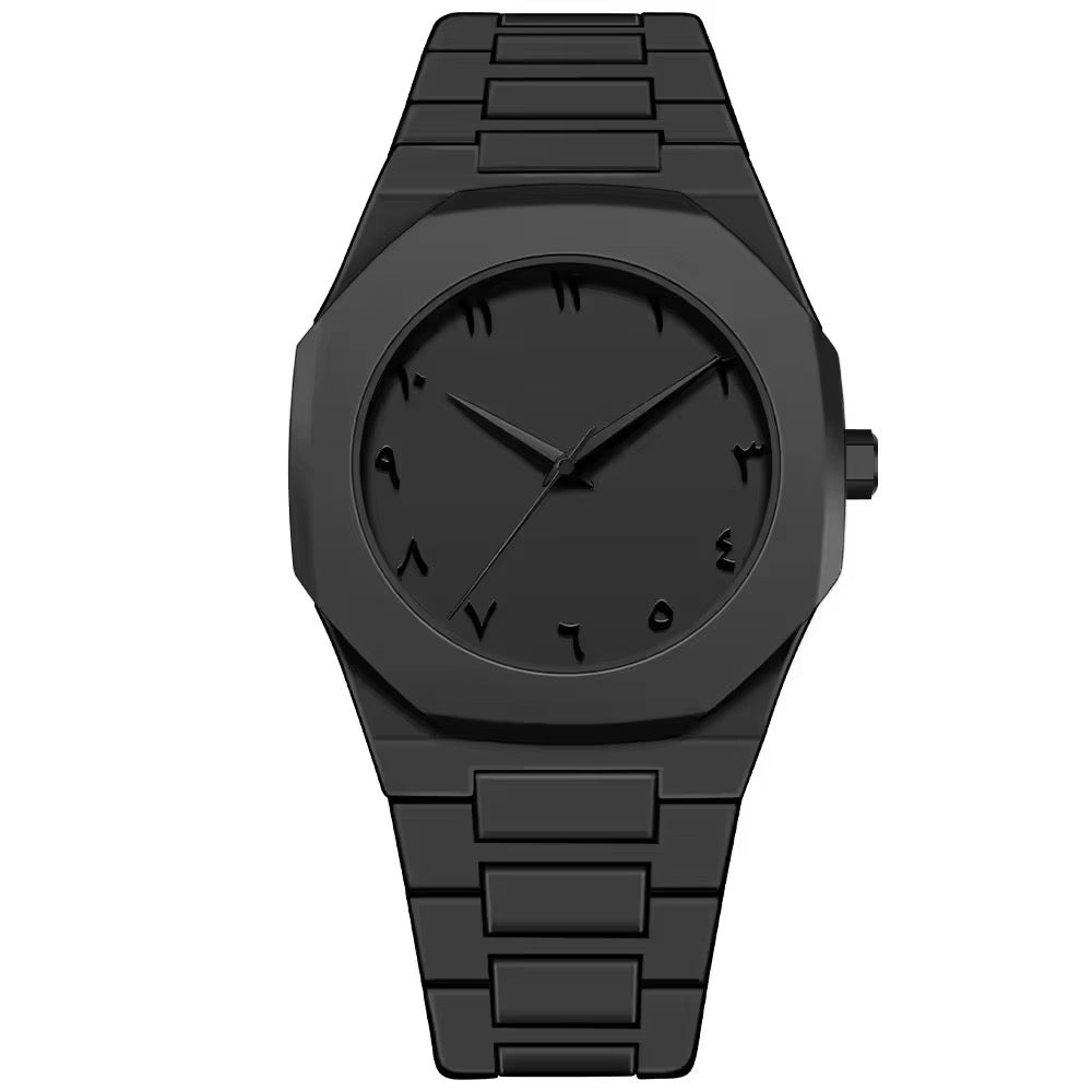 Arabic Black Luxury Watch