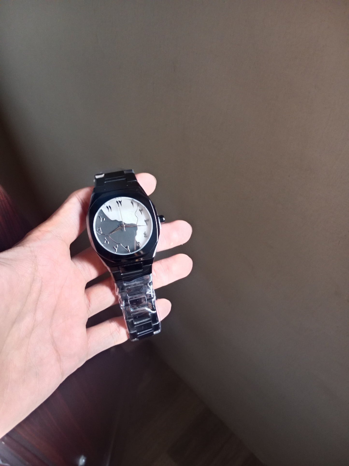 Arabic Black Luxury Watch