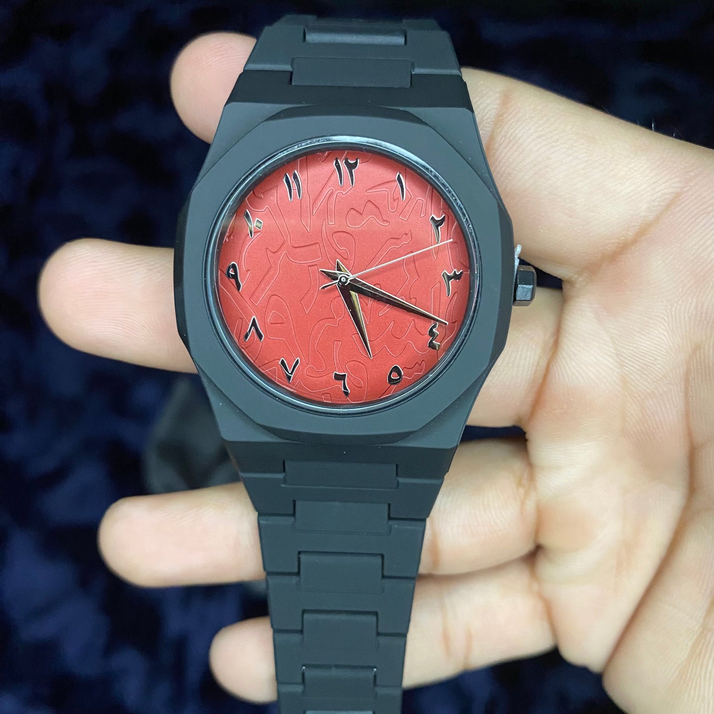 Arabic Black Luxury Watch