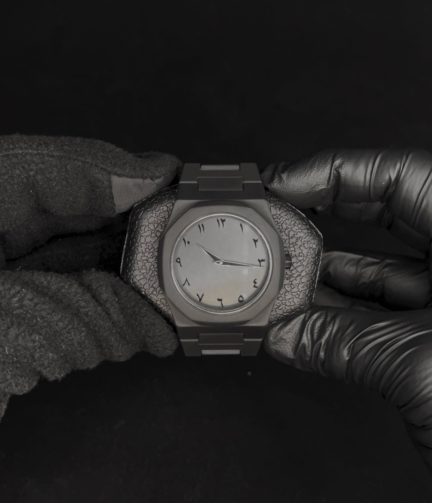 Arabic Black Luxury Watch