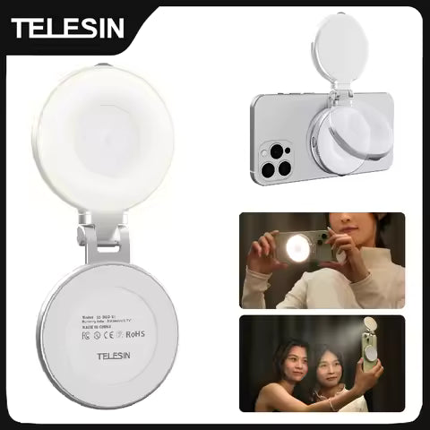 TELESIN Magnetic Phone Camera Shoot Hand Grip Phone Holder Shooting Aid Remote Control Handle for Iphone HUAWEI SAMSUNG Phone