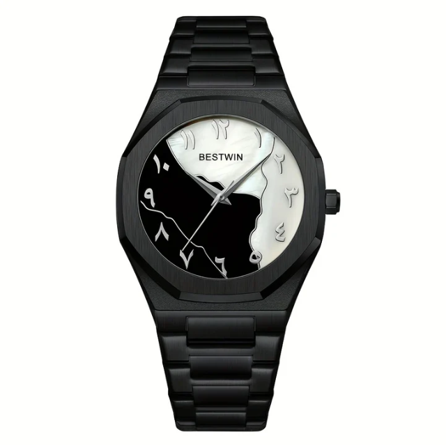 Arabic Black Luxury Watch