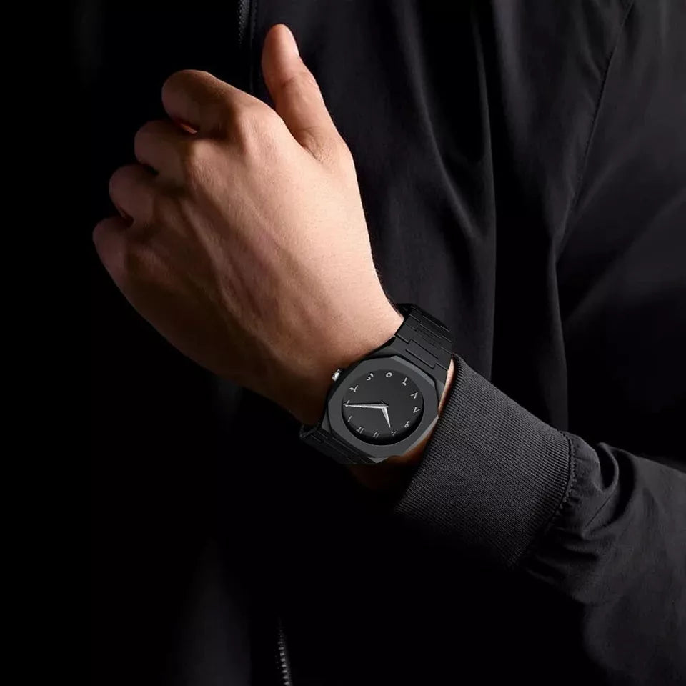 Arabic Black Luxury Watch