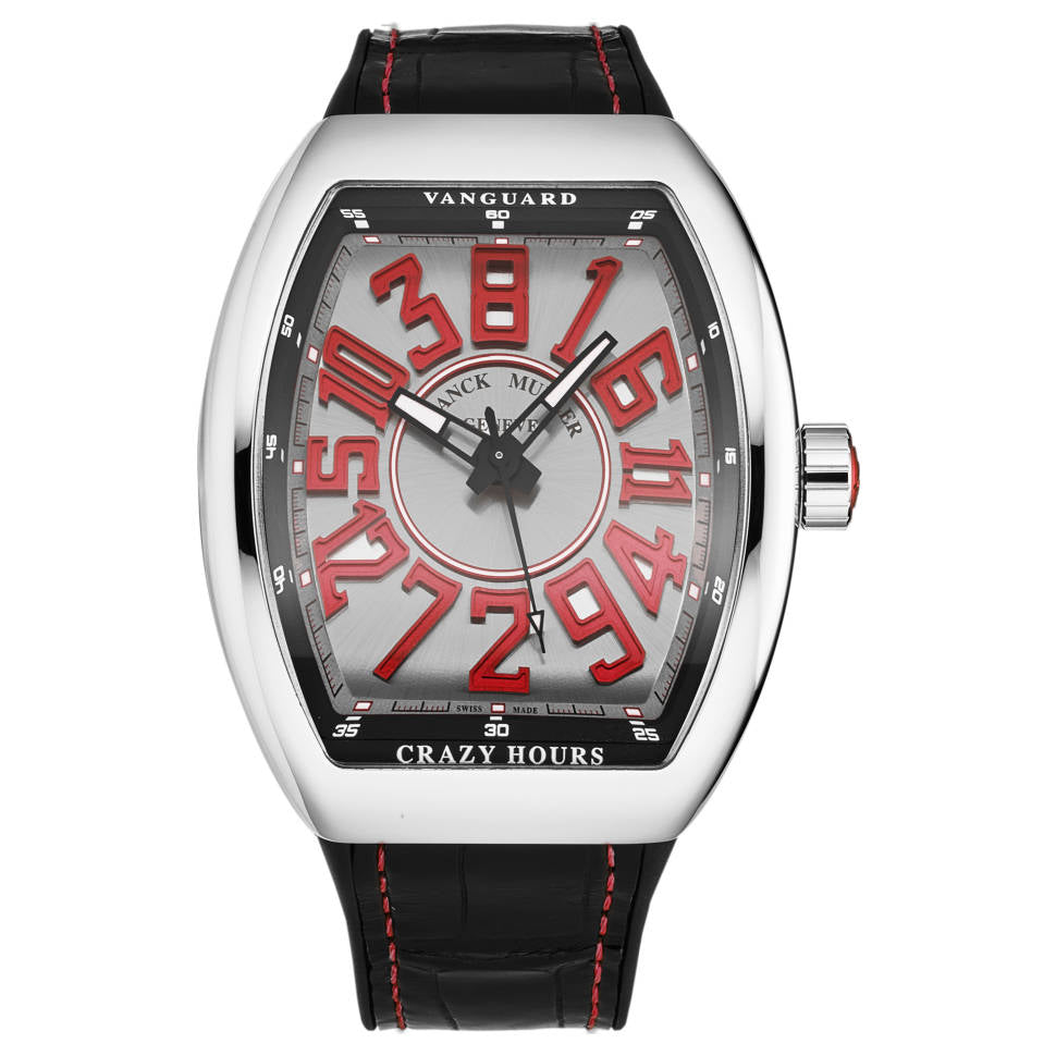 Franck Muller
Vanguard Crazy Hours Men's Watch
Model 45CHACERSILRED