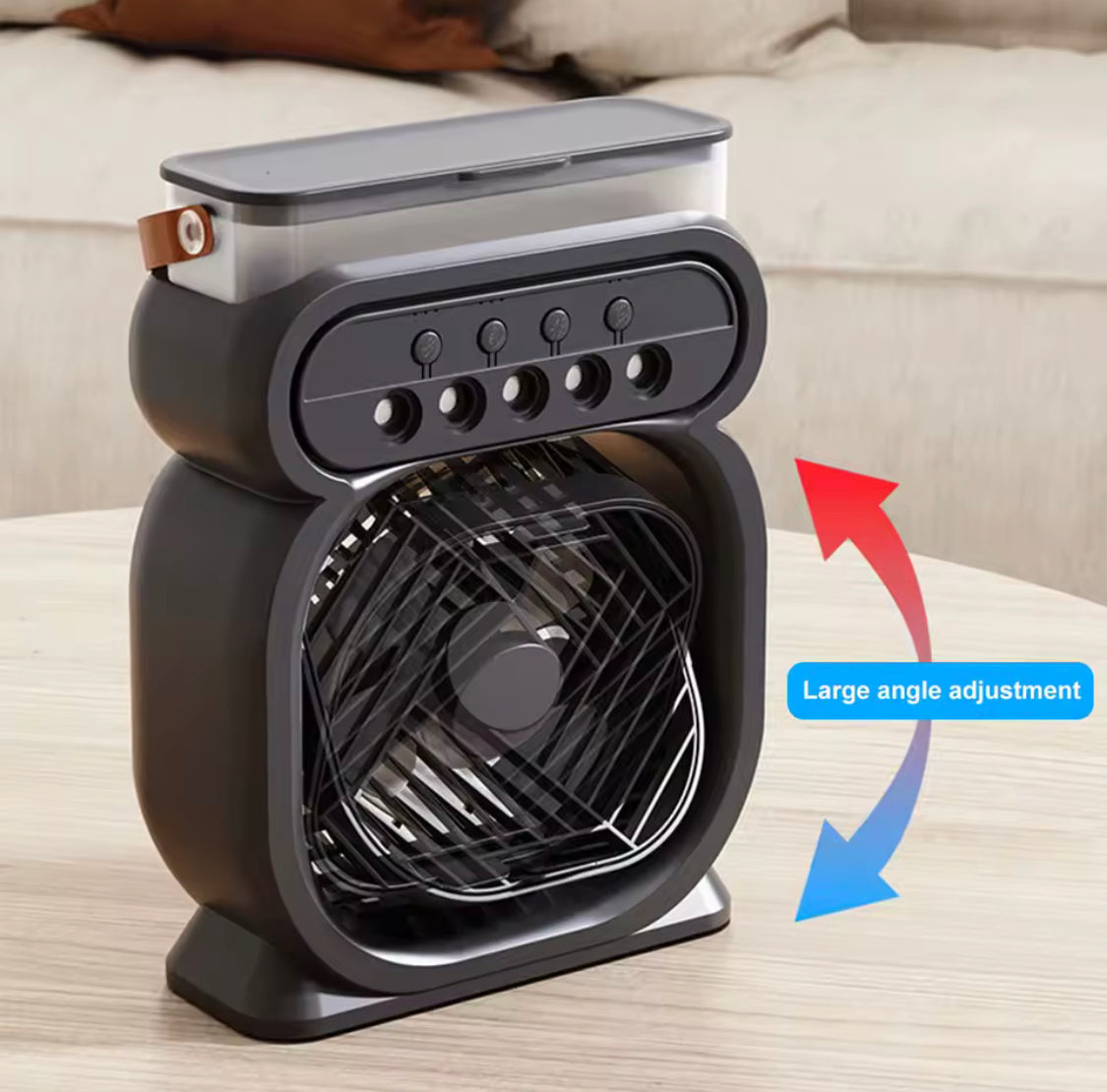 3 in 1 Evaporative Air Conditioner Cooler, Portable Air Conditioner With LED Night Lights, Evaporative Air Cooler Humidifier Fan