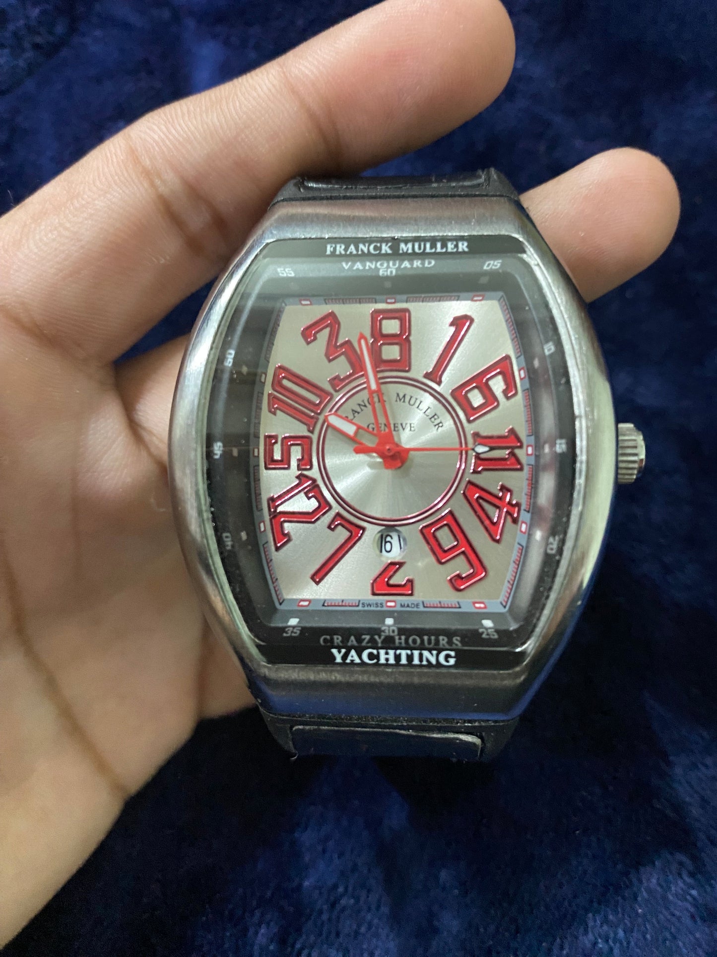 Franck Muller
Vanguard Crazy Hours Men's Watch
Model 45CHACERSILRED
