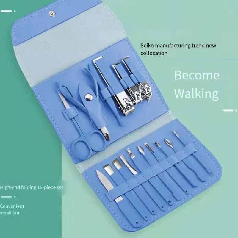 16 PCs Nail Clipper/Manicure & Pedicure Kit
