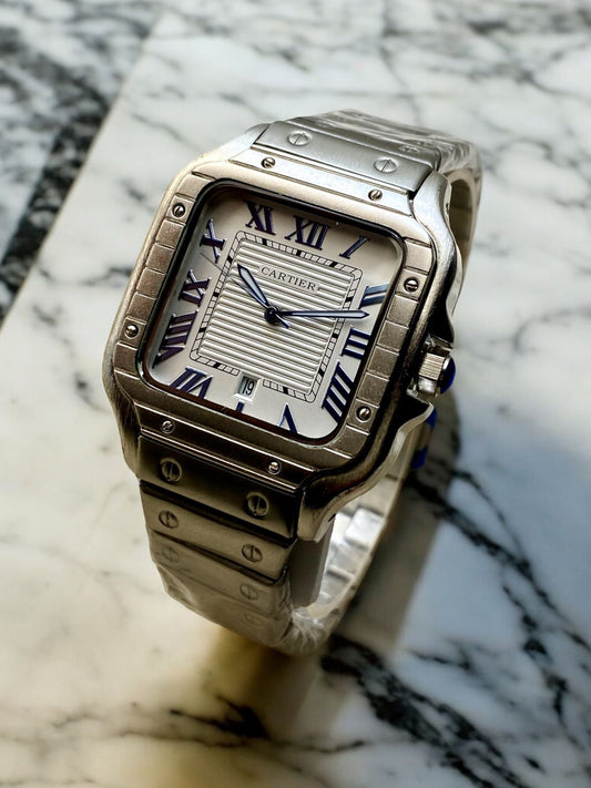 Cartier - Stainless Steel - 40mm - Silver Chain