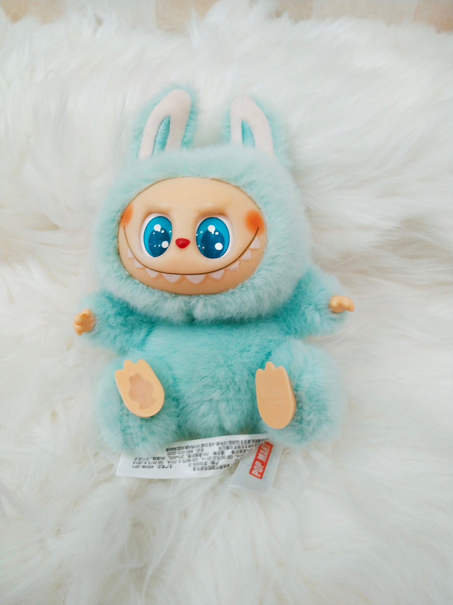 Labubu Monster Anime Character Plush Keychain - 1 PC (Green)