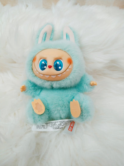 Labubu Monster Anime Character Plush Keychain - 1 PC (Green)