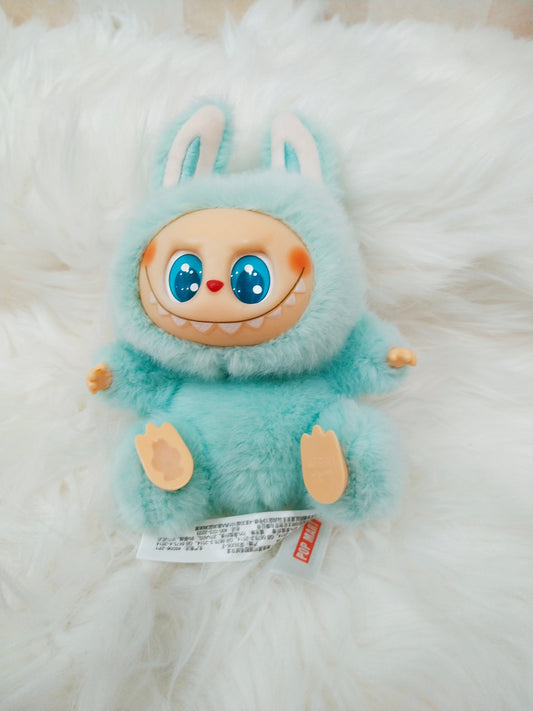 Labubu Monster Anime Character Plush Keychain - 1 PC (Green)