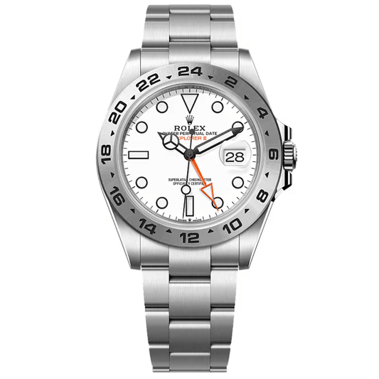 XEON Rlx Explorer II | Oyster Chain | Stainless Steel | White Dial