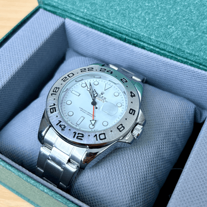 XEON Rlx Explorer II | Oyster Chain | Stainless Steel | White Dial