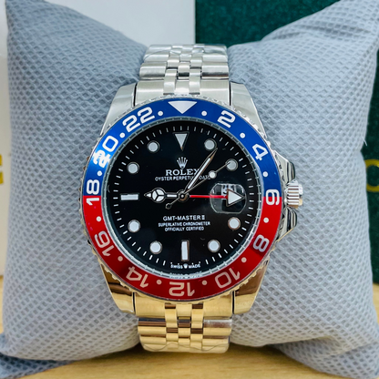 Rlx GMT Master - 40mm - Stainless Steel - Pepsi Jubilee