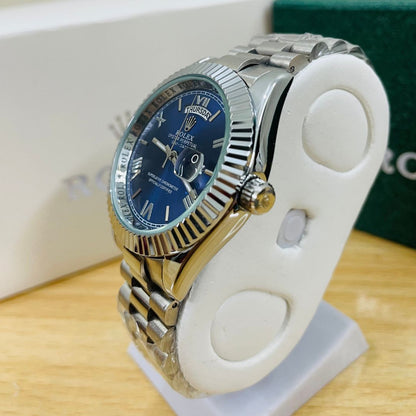 XEON RLX Day-Date - 40MM - Fluted bezel Navy Blue Dial