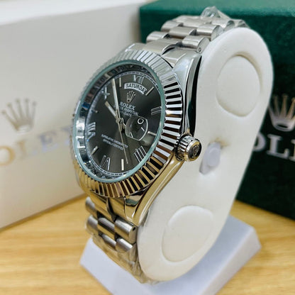 XEON RLX Day-Date - 40MM - Fluted bezel Gray Dial