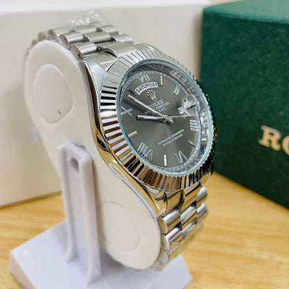 XEON RLX Day-Date - 40MM - Fluted bezel Gray Dial