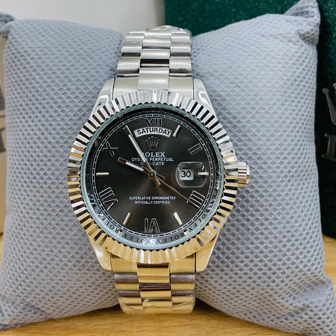 XEON RLX Day-Date - 40MM - Fluted bezel Gray Dial