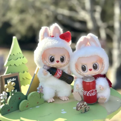 Labubu Monster Coca-Cola Series Plush Keychain Blind Box - 1 PC